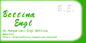 bettina engl business card